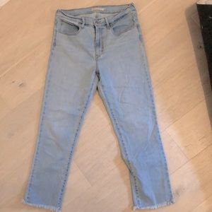 high rise straight crop Levi’s